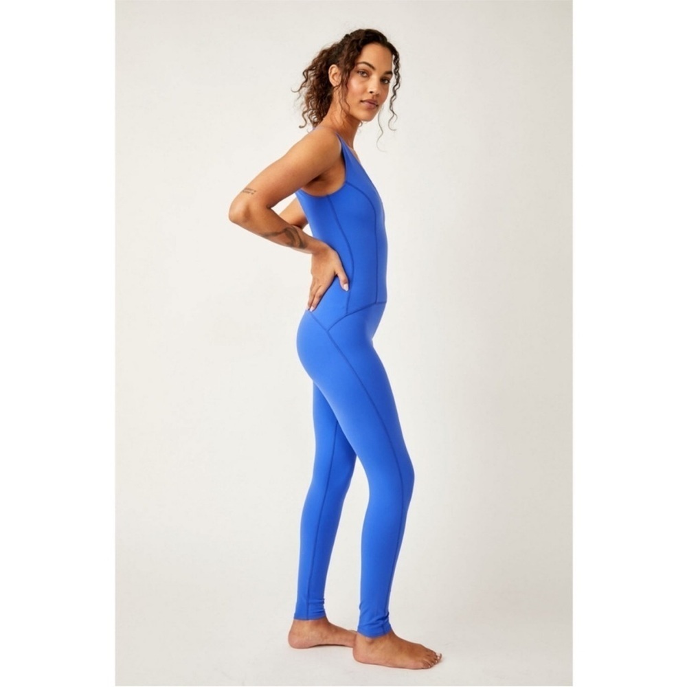 Free People Movement Never Better One-Piece in Electric Cobalt Blue - Picture 2 of 13